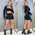 Conjunto Vivi PRETO Suplex Estilo Gringa Moda Blogueira Balada Festival - comprar online