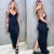 Vestido Liz PRETO Ribana Longo Tubinho Coladinho Estilo Blogueira Moda Gringa