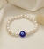PULSERA OJO TURCO PERLAS