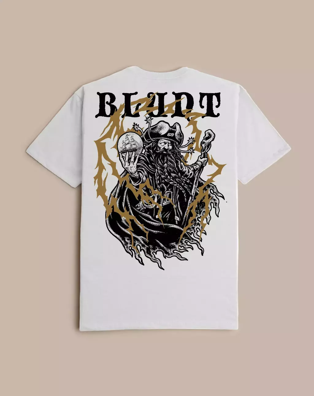 Camiseta Blunt Blackbeard - Branco