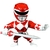 Figura Metálica Power Rangers (Rojo)