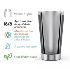 Copo Térmico Cerveja de 473ml Com Abridor e Tampa na internet