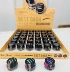HB-8400 Pomada para Sobrancelha Best Brow - Ruby Rose Box C/36pçs