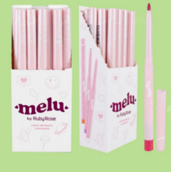 RR-2056 Lápis Retrátil Colorido Melu - Ruby Rose Box C/24pçs
