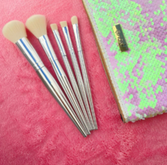 Imagem do Kit 5 Pincéis com Bolsa Glitter Box C/12pçs