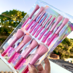 Mini Kit de Pincéis 12 Peças Portátil Sweet Beauty Box C/12Pçs na internet