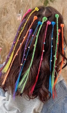 Mechas Aplique Tic Tac Infantil Tranças Fecho Piranha - Box C/12pçs