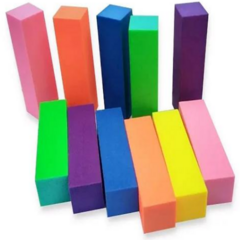 Kit 12 Lixas Bloco Polidor
