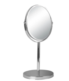Espelho De Mesa Maquiagem Dupla Face Aumenta 2 X Gira 360 Graus - comprar online