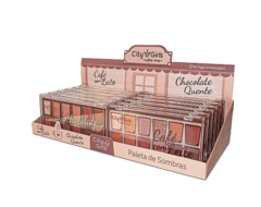 Cg317 Paleta de Sombras Coffee Shop City Girls Box C/12pçs