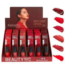 BM40211 Batom Liquido Lipstick 24H Febella - Box C/24 UND