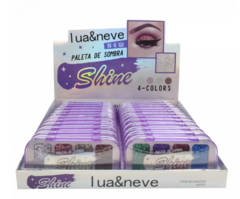 LN02225 Paleta De Sombras Shine 4 Cores Lua&Neve - Box C/24 UND