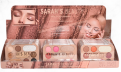 S6265 Paleta de Sombras e Iluminadores Sarah's Beauty - Box C/24pçs