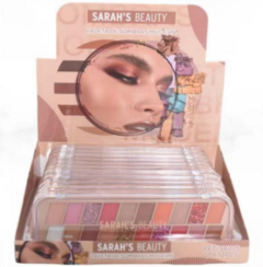 S6275 Paleta de Sombras Modern Sarah's Beauty - Box C/12pçs