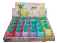 S6254 Lip Balm Pineaplle Sarah's Beauty - Box C/24pçs