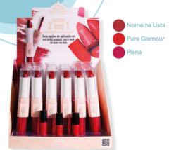 ML-407 Batom Matte 2 em 1 Miss Lary - Box C/30pçs