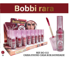 BO-012 Brilho Labial Velvet Bobbi Rara BOX C/24PÇS