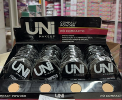 UN-270S Pó Compacto Powder Uni Makeup Box C/24PÇS