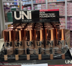 UN-211DS Base Liquida Skin Perfection Uni Makeup Box C/24PÇS