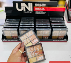 UN-CO242DS Paleta de Corretivo Studio Pro Uni Makeup Box C/24PÇS
