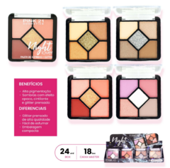 CS4313 Paleta de Sombras Night Lover Pink 21 - Box C/24pçs