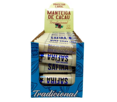 Manteiga de Cacau Tradicional Protetor Labial Safira Box C/35UN