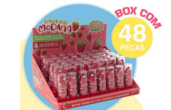 Batom Vermelho com Cheirinho de Morango Super Poderes Box C/48PÇS