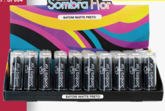 SF004 Batom Matte Preto Sombra Flor - Box C/60pçs
