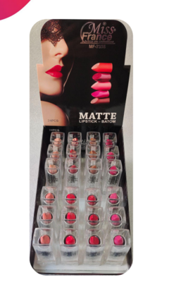 MF-7335 Batom Matte Lipstick Miss France Box C/24UN