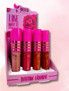 BC-36 Batom Líquido Like Matte Bello Charme - Box C/24pçs