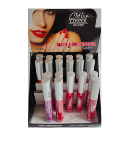 MF-7267 Batom Liquido Matte Lipstick Miss France Box C/24UN