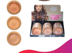 MF-7083 Paleta de Pó Bronzeador Miss France Box C/24Un