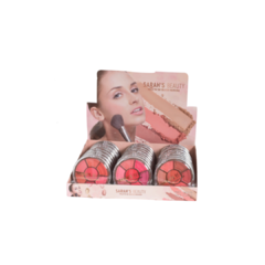 S6270 Paleta de Blush Aurora Sarah's Beauty - Box C/24pçs