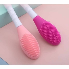 Escova Facial Silicone Limpeza De Pele Faces Dupla - comprar online