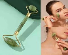 12 Rolinho Pedra De Jade Facial Massageador Anti Rugas - comprar online