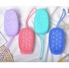 Esponja Bucha De Silicone Com Porta Sabão Para Banho - Jony Cosmeticos