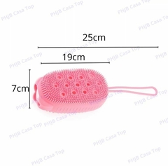 Esponja Bucha De Silicone Com Porta Sabão Para Banho na internet