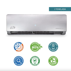 Aire acondicionado Evans Minisplit inverter 1 Tonelada Frío/Calor 12000 BTU plateado 208V - 230V AC-MSI-1.0T - comprar en línea