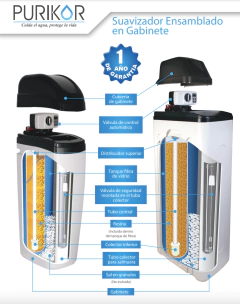 Filtro Suavizador Ensamblado En Gabinete Purikor 1.5ft³ 110v PKSOFT1044-1.5G en internet