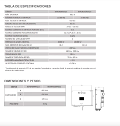 Single Phase Solar Inverter 10 Kw Beyond Connera Beyond10km2/2 - TECNICA SER S.A DE C.V