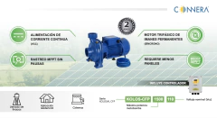 Bomba Solar Centrífuga Horizontal Connera 3000 Wp, 110 VCC , KOLOS-CFP-1500-110 - TECNICA SER S.A DE C.V