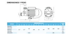 Bomba Para Hidromasaje Aquapak Venus 1 Hp 115v Venus10 - TECNICA SER S.A DE C.V