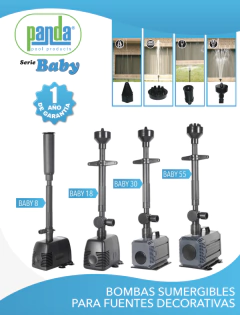 Bomba Para Fuente Decorativa Sumergible Baby 55 Marca Panda on internet