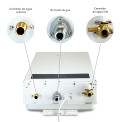 Calentador De Agua Instantáneo Turbo Evans 16 Litros por Minuto Gas Lp 2.5 Servicios 120v, CIST16L - buy online
