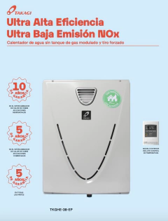 Takagi Outdoor Propane Gas Instant Water Heater 120v, TKGHE-38-EP - TECNICA SER S.A DE C.V