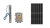 Kit bomba solar Connera de 600w con dos paneles solares de 610w y 132 celdas, ideal para energía renovable.