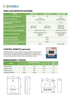 Controlador Carga Solar Connera Mppt 20 Amp Onmppt12/20a - buy online
