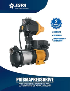 Presurizador Y Kit De Presión Espa, 3/4 Hp, 115v 4 A 5 Baños - TECNICA SER S.A DE C.V