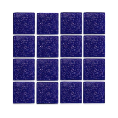 Mosaico De Vidrio Panda Color Indigo Con Base Papel - buy online