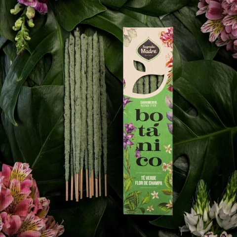 Incenso Botânico Chá Verde e Champa - comprar online